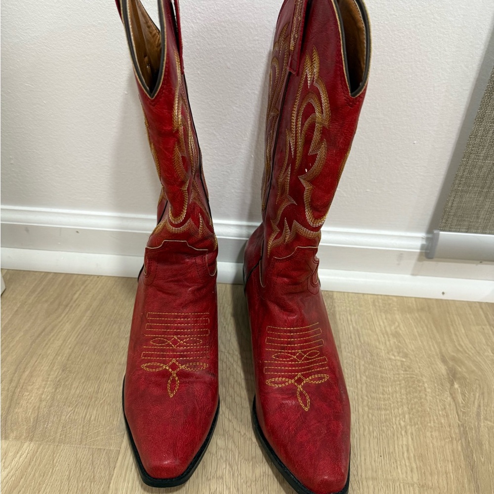 Red Cowboy Boots